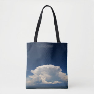 Weiße Puffy-Wolke Tasche