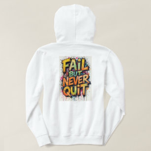 weiße Pullover-Kapuzenjacke für Erwachsene mit Des Hoodie