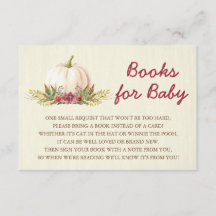 Weiße Pumpkin Fall Blumenbücher für Babywindeln