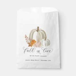 Weiße Pumpkins fallen in Liebe Babydusche individu Geschenktütchen