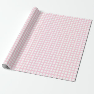 Weiße Punkte auf hellrosa Wrapping Paper Geschenkpapier