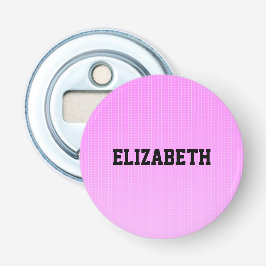 Weiße Punkte rosa Muster Flaschenöffner