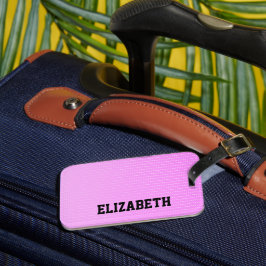 Weiße Punkte rosa Muster Gepäckanhänger