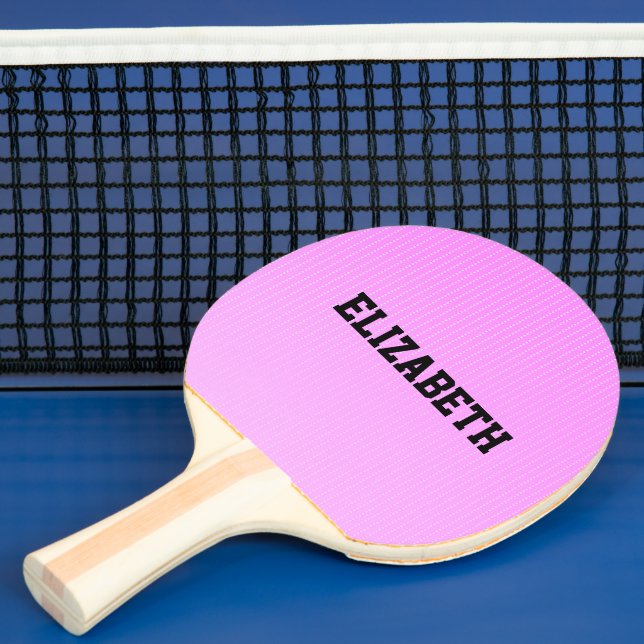 Weiße Punkte rosa Muster Tischtennis Schläger (InSitu)