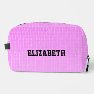 Weiße Punkte rosa Muster Waschbeutel