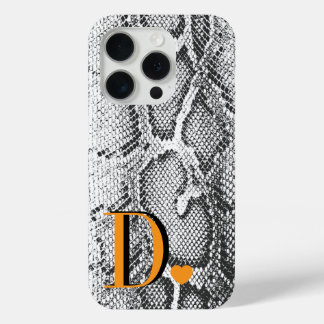 Weiße Python-Schlangenhaut - Reich Elegant Monogra Case-Mate iPhone Hülle