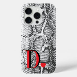 Weiße Python-Schlangenhaut - Reich Elegant Monogra Case-Mate iPhone Hülle