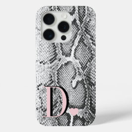 Weiße Python-Schlangenhaut - Reich Elegant Monogra Case-Mate iPhone Hülle