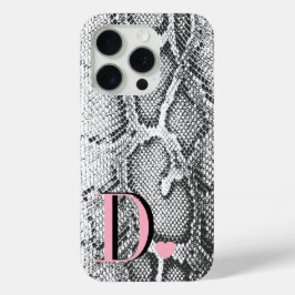 Weiße Python-Schlangenhaut - Reich Elegant Monogra Case-Mate iPhone Hülle