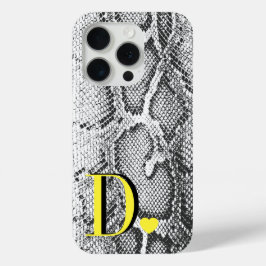 Weiße Python-Schlangenhaut - Reich Elegant Monogra Case-Mate iPhone Hülle