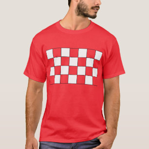 Weiße Quadrate T-Shirt