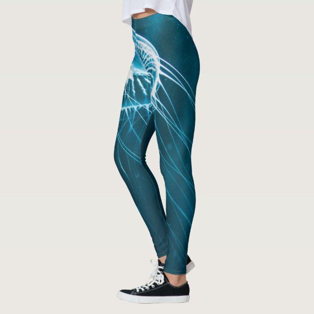 Weiße Qualle Leggings (Links)