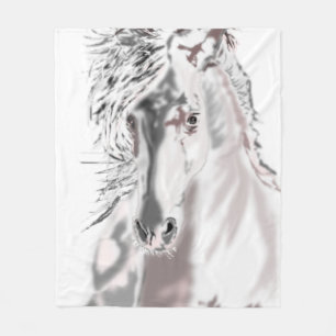 Weiße Reithose Fleece Blanket Farbe