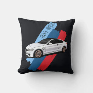 Weiße Rennstrecken-Bestien-Performance-Racing-Stre Kissen