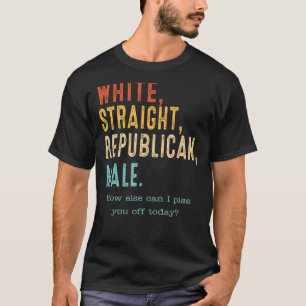 Weiße republikanische Male Republikaner T-Shirt