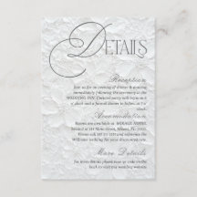 Weiße romantische florale Hochzeitsdetails