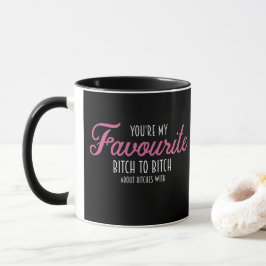 Weiße rosa Beschriftung sind Sie mein Liebling - Tasse
