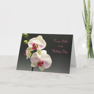 Weiße Rosa Orchideen Danke Mutter für meine Hochze