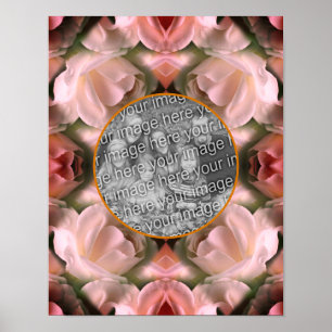 Weiße Rose Florale Farbige Erstelle Dein Eigenes F Poster