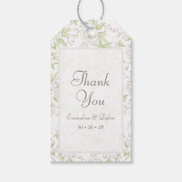 Weiße Rose Klassische Hochzeit Geschenkanhänger