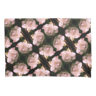 Weiße Rose mit Raindrops Blumenkunst Kissenbezug