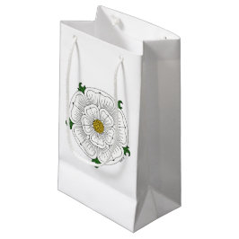 Weiße Rose von York Kleine Geschenktüte