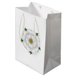 Weiße Rose von York Mittlere Geschenktüte