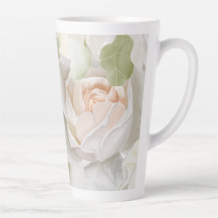 WEISSE ROSE WATERCOLOR MILCHTASSE