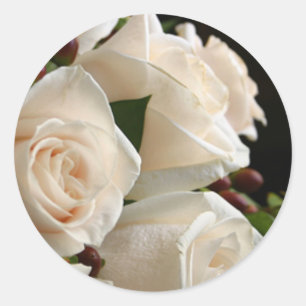 WEISSE ROSE WEDD UMSCHLAG AUFKLEBER STICKERS