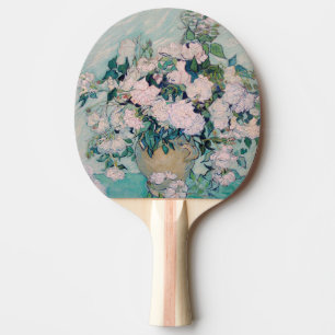 Weiße Rosen-1890-Vincent van Gogh Tischtennis Schläger