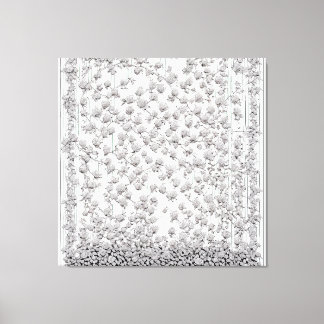 Weiße Rosen A Leinwanddruck