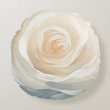 Weiße Rosen-Abstrakt-Blumenmalerei