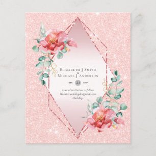 WEIßE ROSEN SAVE THE DATES MODERNE BILLIGVARIANTE FLYER
