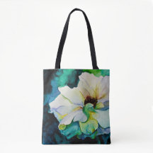 Weiße-Rosen-Tasche