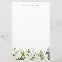 Weiße Rosen und Hydrangeas Garland
