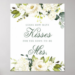 Weiße Rosen Wie viele Küsse singen Poster