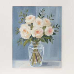 Weiße Rosenbouquet Elegante Wasserfarbe Flora