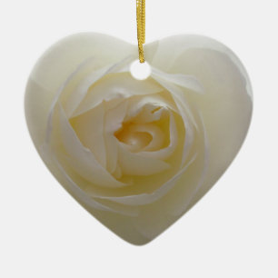 Weiße Rosenverzierung Romantische Rosendekoratione Keramikornament