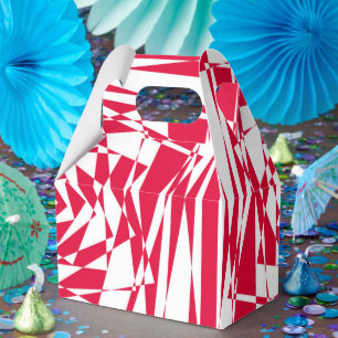 Weiße Rote Abstrakte Illusion Moderne Gefälligkeit Geschenkschachtel