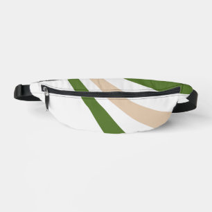 Weiße, sandige und palmengrüne Welle Bauchtasche