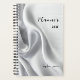 Weiße Satin Planer