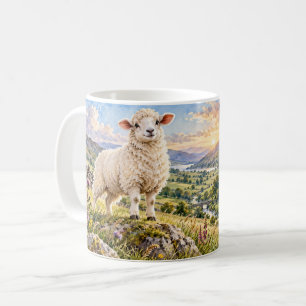 Weiße Schafe Baa-lieve in Sich Selbst Kaffeetasse