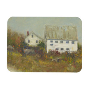 Weiße Scheune Magnet