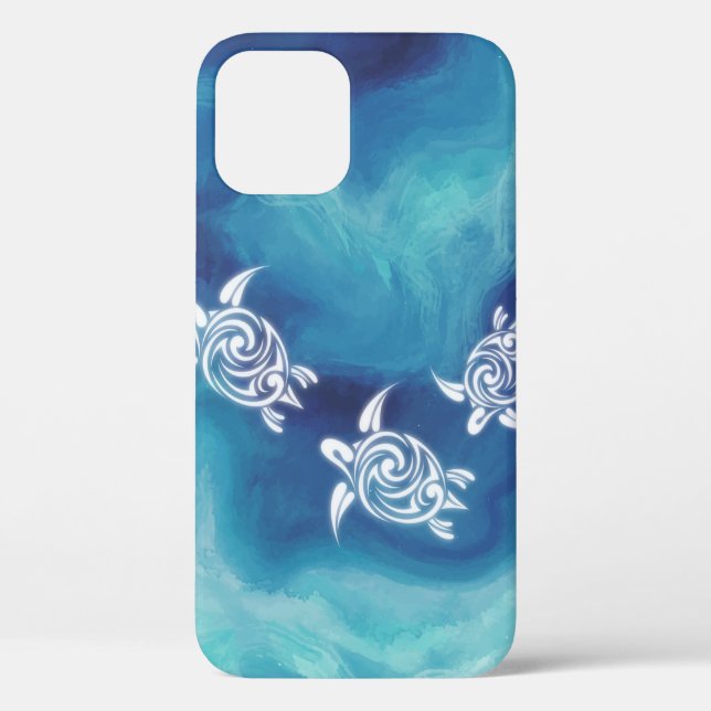Weiße Schildkröten im blauen Ozean Case-Mate iPhone Hülle (Rückseite)