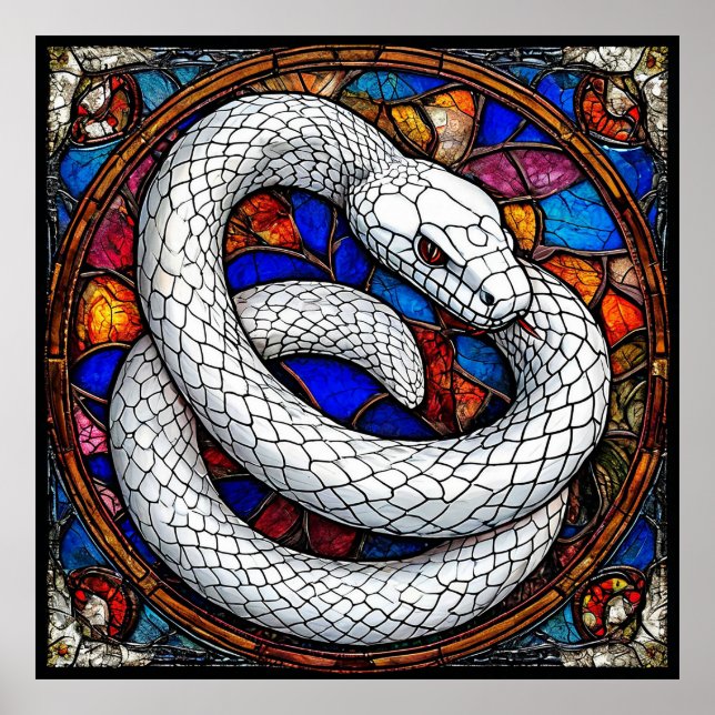Weiße Schlange Poster (Vorne)