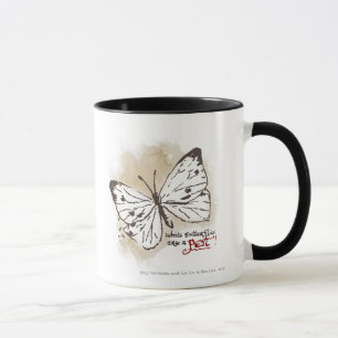 Weiße Schmetterlinge sind eine Plage Tasse