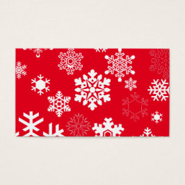 Weiße Schneeflocken - Anpassbare Hintergrundfarbe