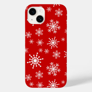 Weiße Schneeflocken Case-Mate iPhone 14 Hülle