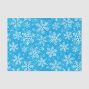 Weiße Schneeflocken Seidenpapier