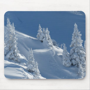 Weiße Schneelandschaft Mousepad